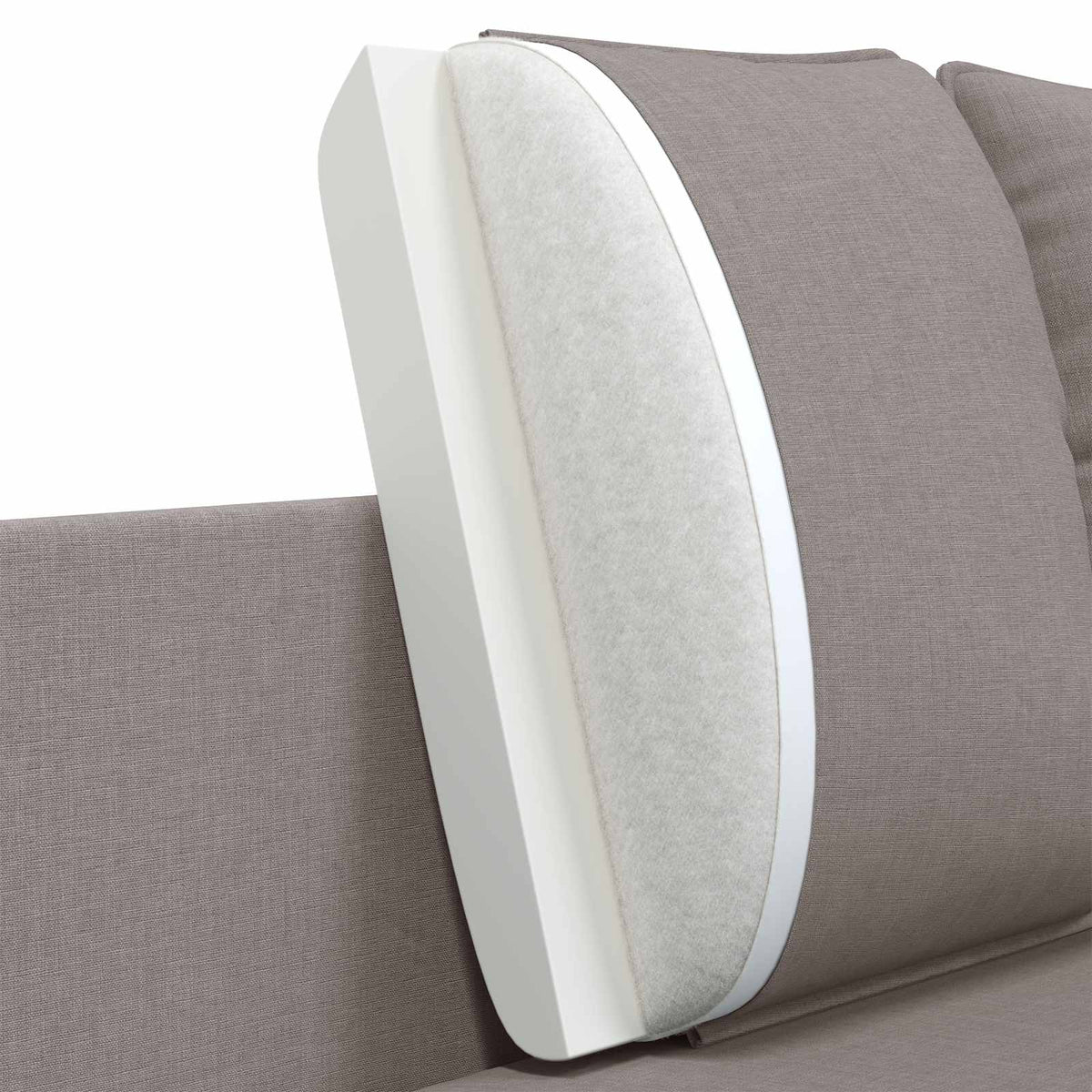 Καναπές 2 ατόμων Taupe 188 x 81 x 89 εκ. Ύφασμα