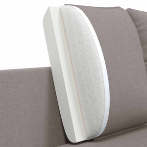 Καναπές 2 ατόμων Taupe 188 x 81 x 89 εκ. Ύφασμα