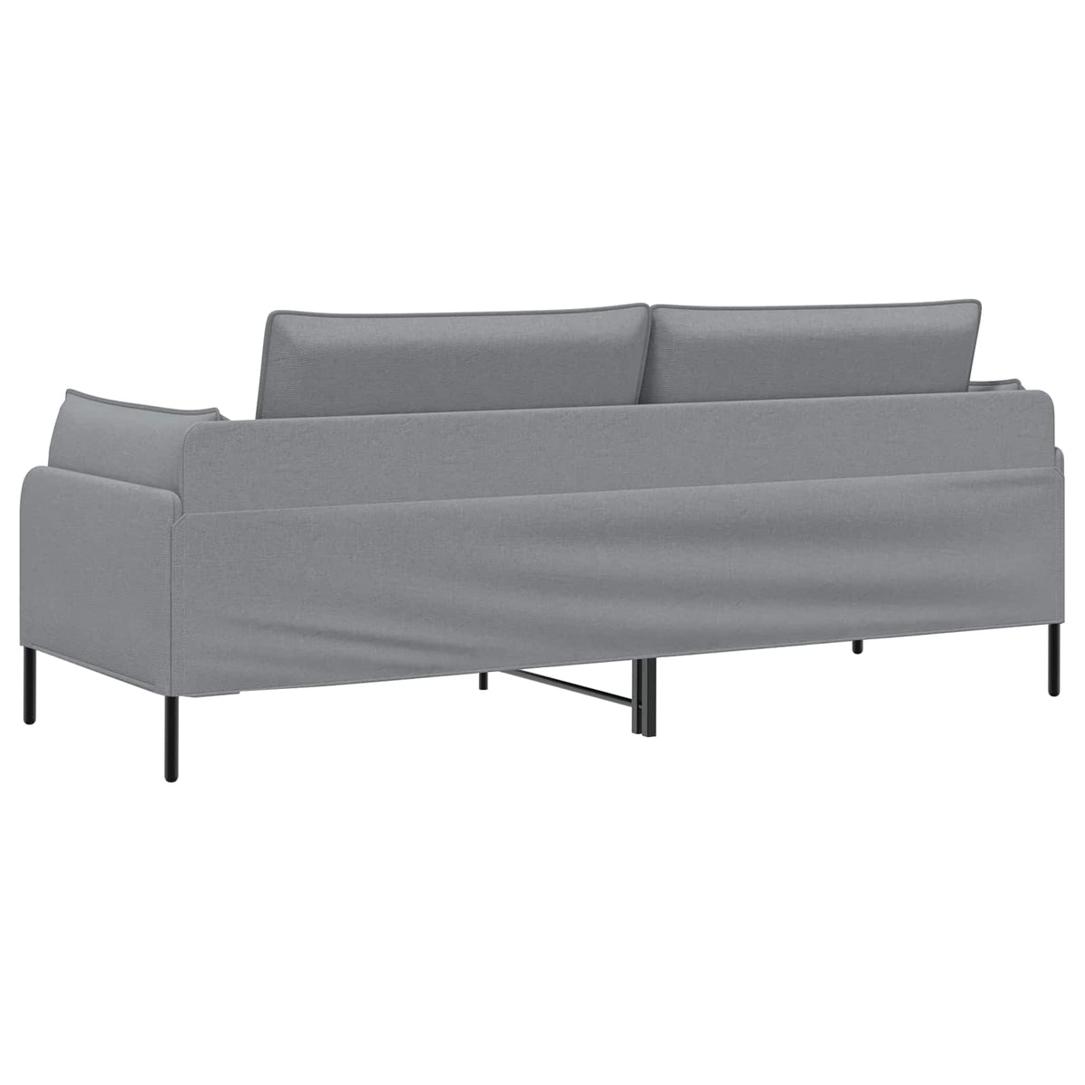 3-Θέσιος καναπές Ανοιχτό γκρι 222 x 81 x 89 εκ. Ύφασμα - Pakobazaar