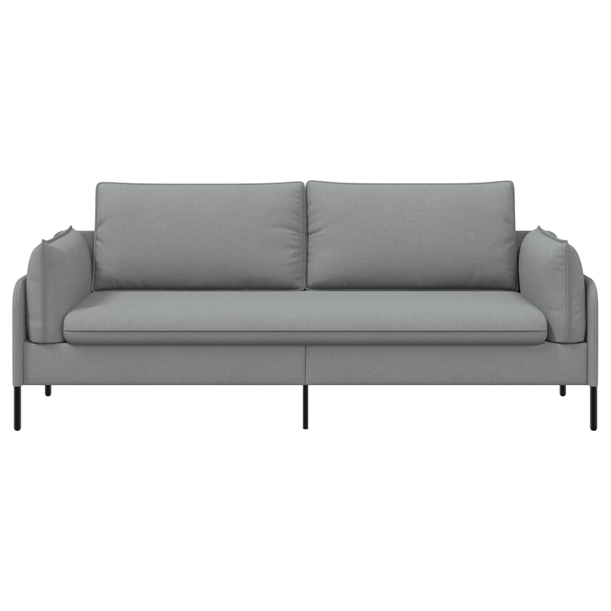 3-Θέσιος καναπές Ανοιχτό γκρι 222 x 81 x 89 εκ. Ύφασμα - Pakobazaar