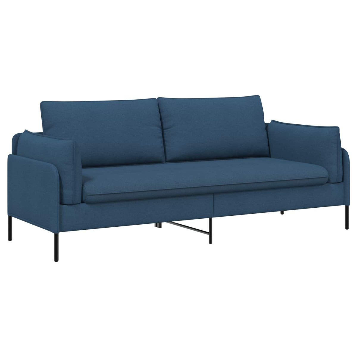 3-Θέσιος καναπές Μπλε 222 x 81 x 89 εκ. Ύφασμα - Pakobazaar