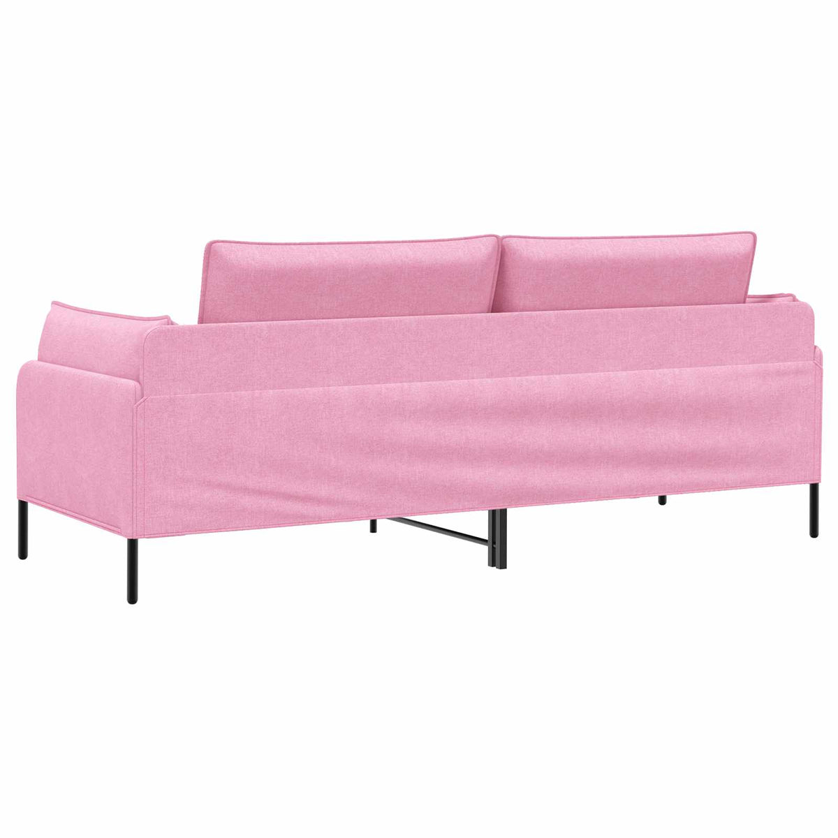 3-Θέσιος καναπές Ροζ 222 x 81 x 89 εκ. Ύφασμα - Pakobazaar