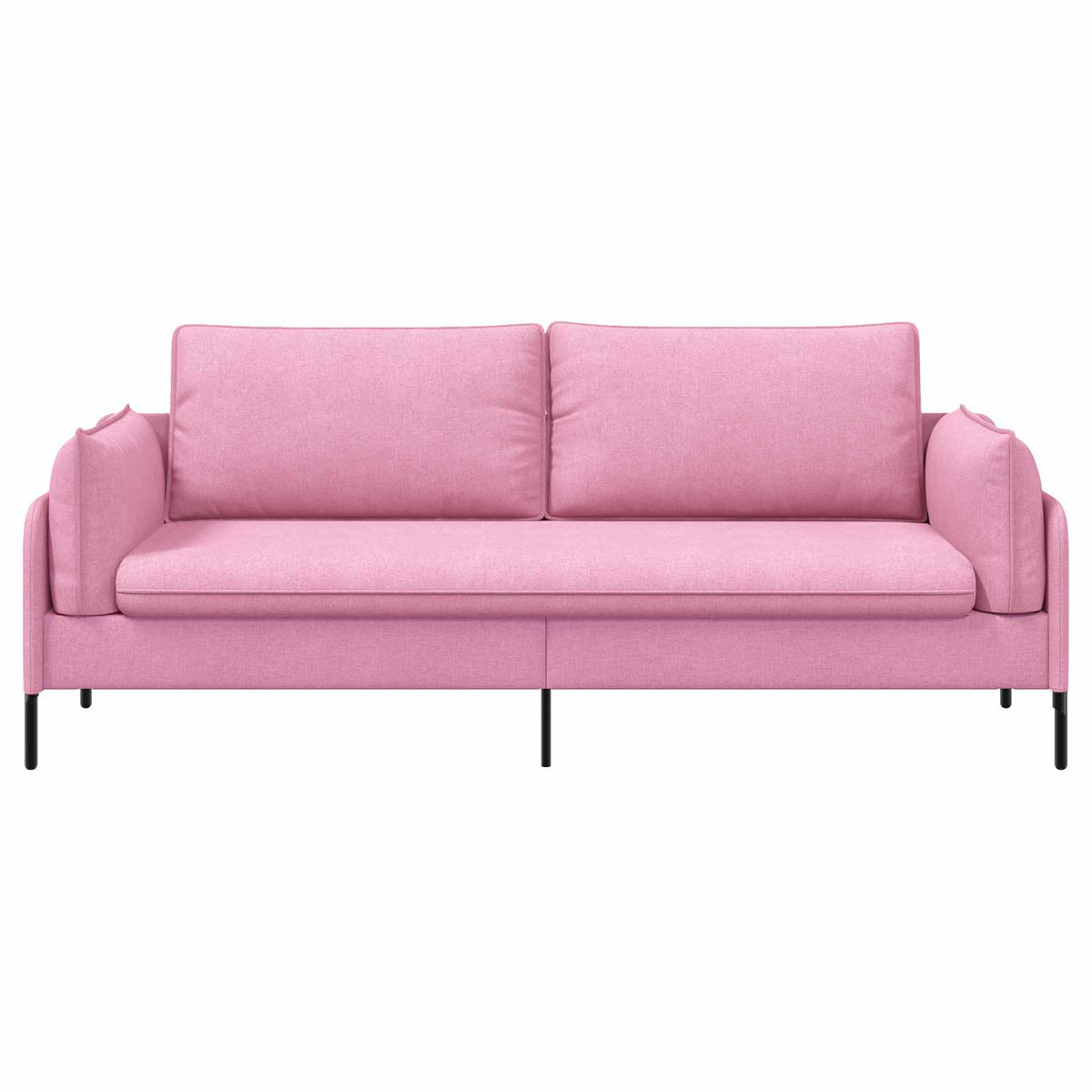 3-Θέσιος καναπές Ροζ 222 x 81 x 89 εκ. Ύφασμα - Pakobazaar
