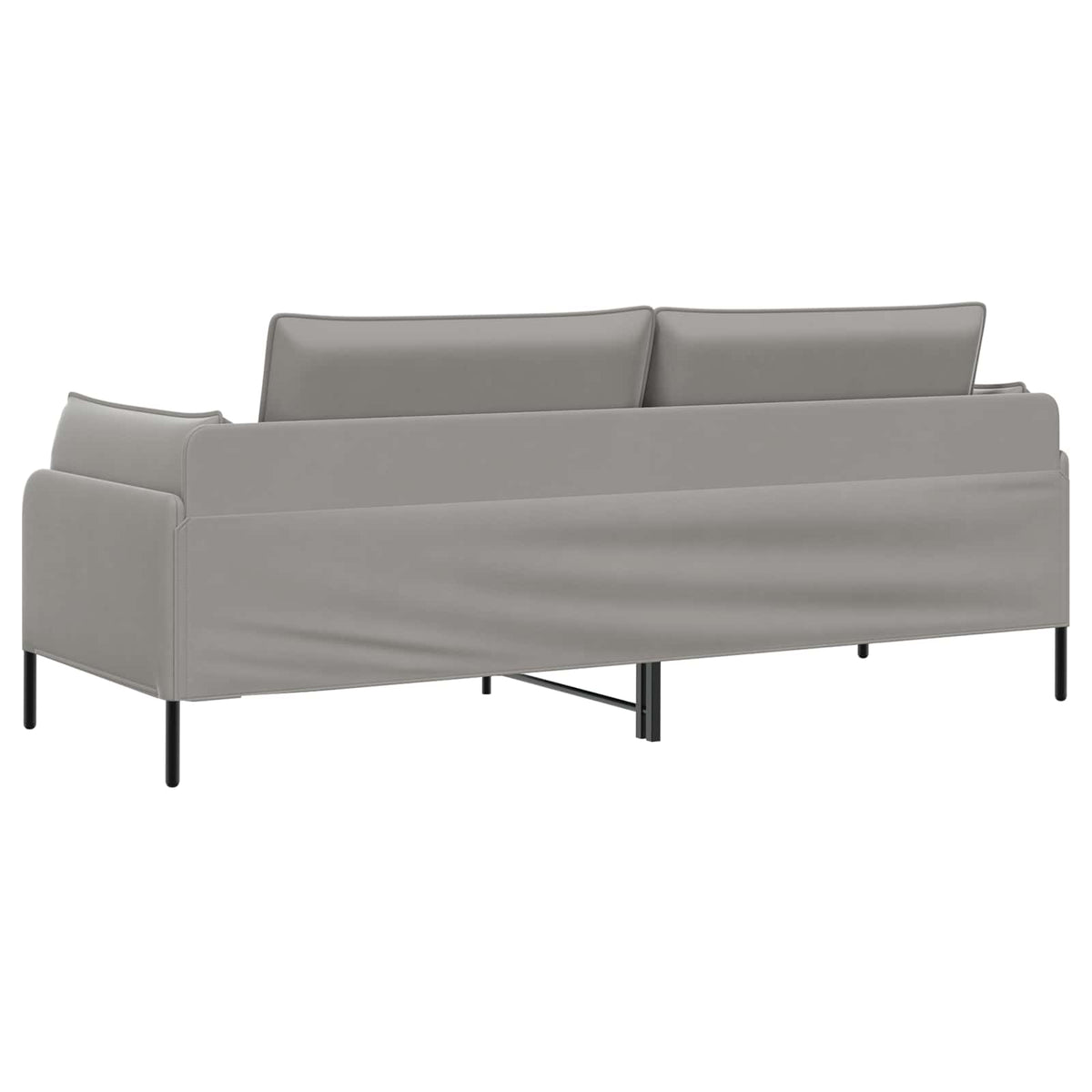 3-Θέσιος καναπές Ανοιχτό γκρι 222 x 81 x 89 εκ. Βελούδο