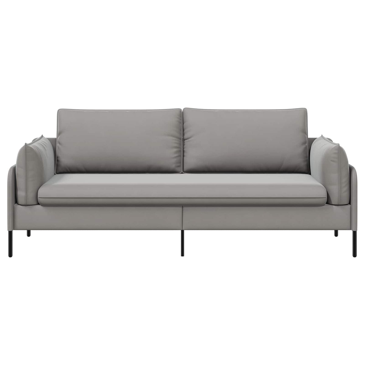3-Θέσιος καναπές Ανοιχτό γκρι 222 x 81 x 89 εκ. Βελούδο