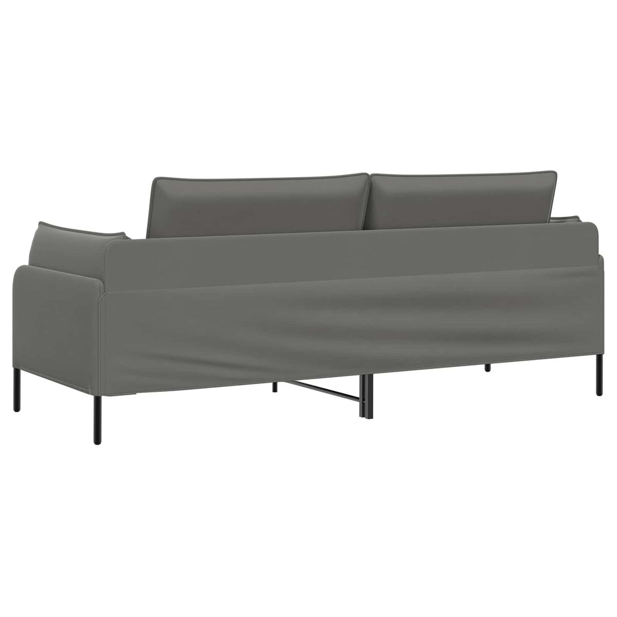 3-Θέσιος καναπές 3-θέσιο Σκούρο Γκρι 222 x 81 x 89 εκ. Βελούδο - Pakobazaar