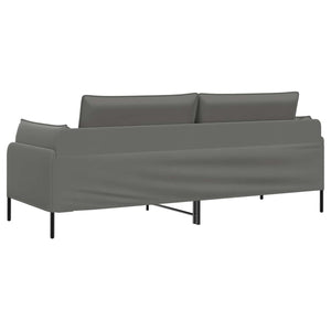 3-Θέσιος καναπές 3-θέσιο Σκούρο Γκρι 222 x 81 x 89 εκ. Βελούδο - Pakobazaar