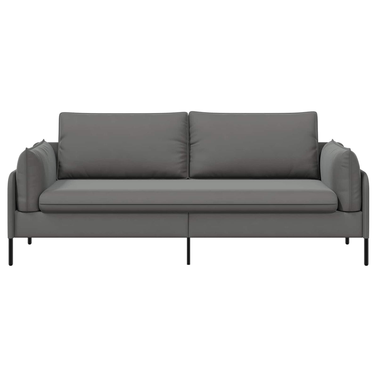 3-Θέσιος καναπές 3-θέσιο Σκούρο Γκρι 222 x 81 x 89 εκ. Βελούδο - Pakobazaar