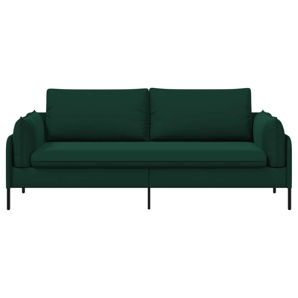 3-Θέσιος καναπές Σκούρο Πράσινο 222 x 81 x 89 εκ. Βελούδο - Pakobazaar