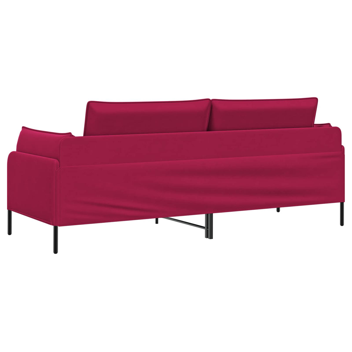 3-Θέσιος καναπές 3-θέσιο Κόκκινο 222 x 81 x 89 εκ. Βελούδο