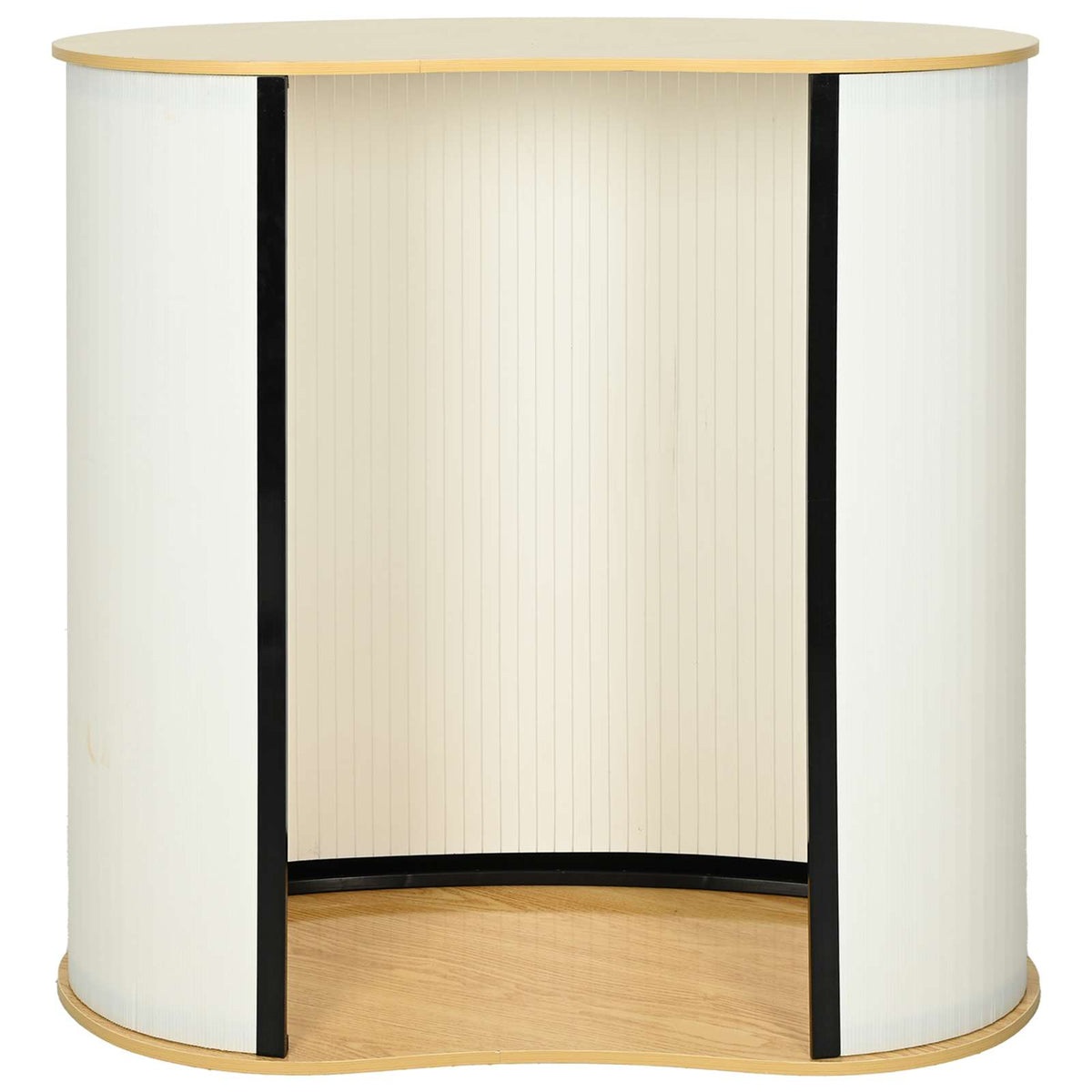 Πάγκος έκθεσης Ανοιχτό καφέ και Λευκό 90 x 48 x 93 cm