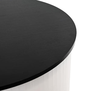 Πάγκος έκθεσης Μαύρο και Λευκό Ø 60 x 93 εκ.
