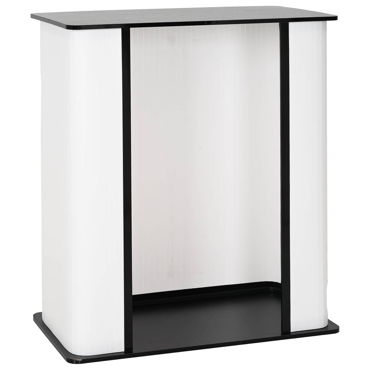 Πάγκος έκθεσης Μαύρο και Λευκό 80 x 40 x 93 cm