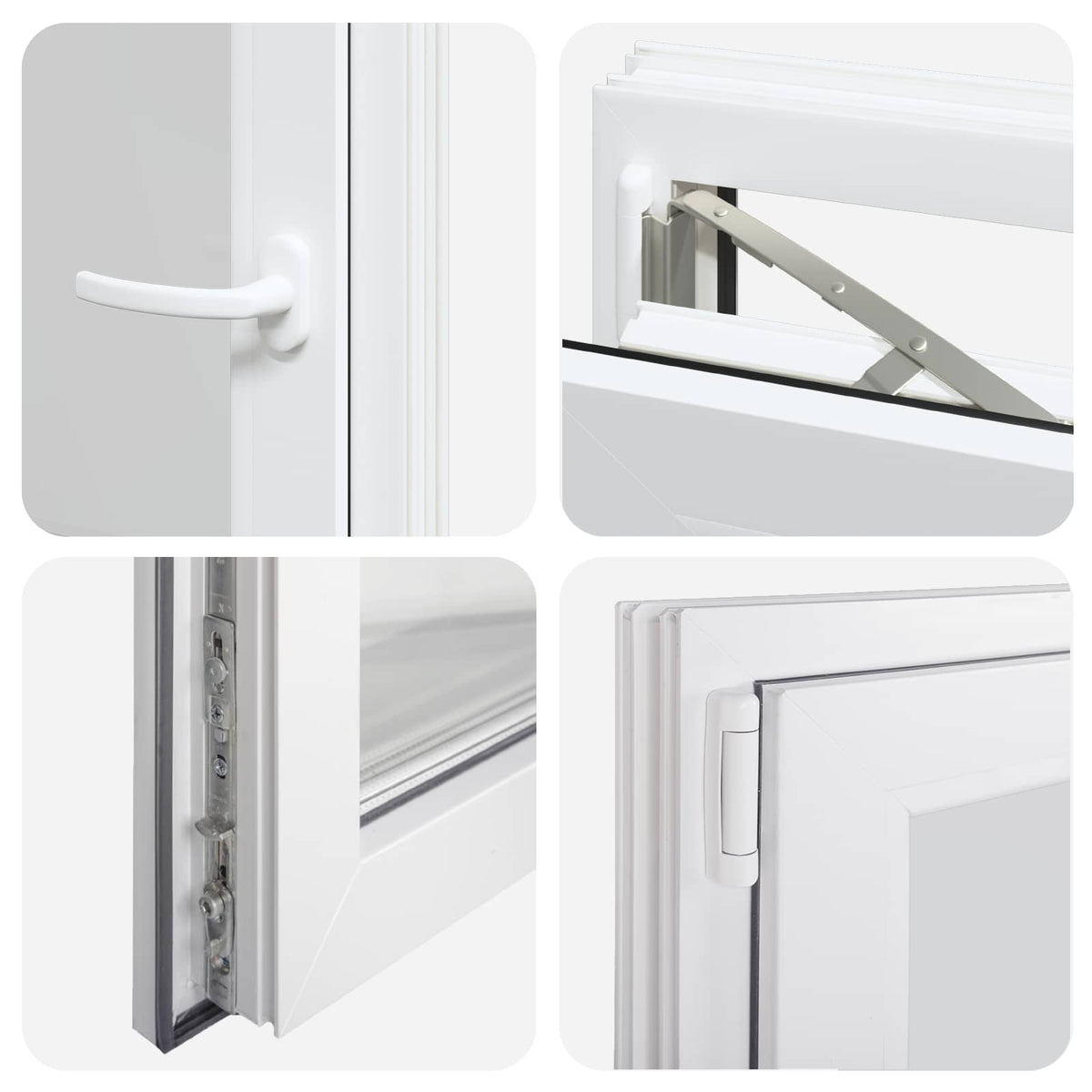 Παράθυρο Κάτω Στρώματος RISOR 50 x 55 εκ PVC και Γυαλί - Pakobazaar