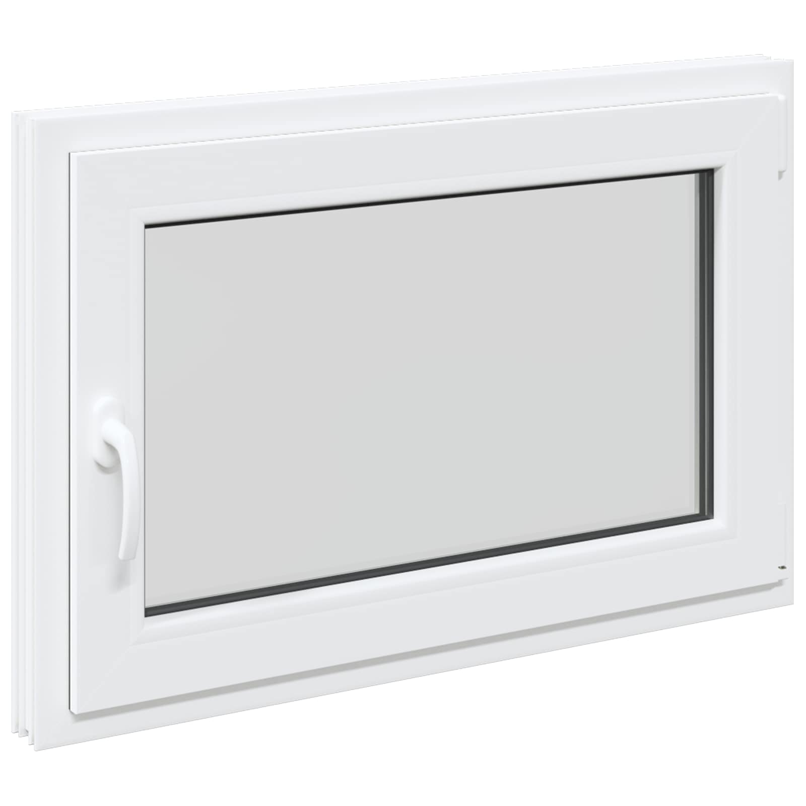 Παράθυρο Κάτω Στρώματος RISOR 95 x 50 εκ. PVC και Γυαλί - Pakobazaar