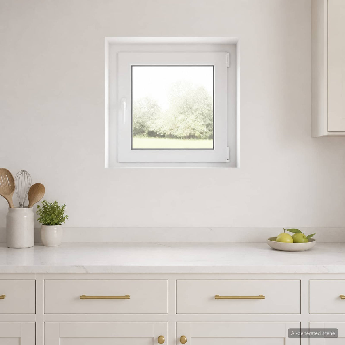 Παράθυρο Κάτω Στρώματος RISOR 55 x 55 εκ PVC και Γυαλί - Pakobazaar