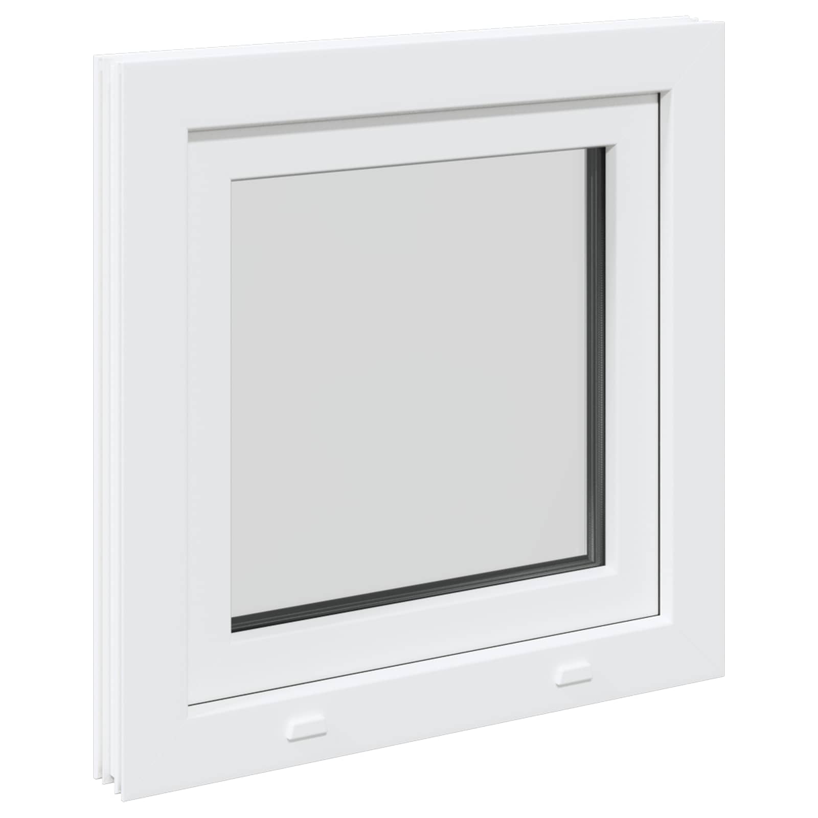 Παράθυρο Κάτω Στρώματος RISOR 55 x 55 εκ PVC και Γυαλί - Pakobazaar