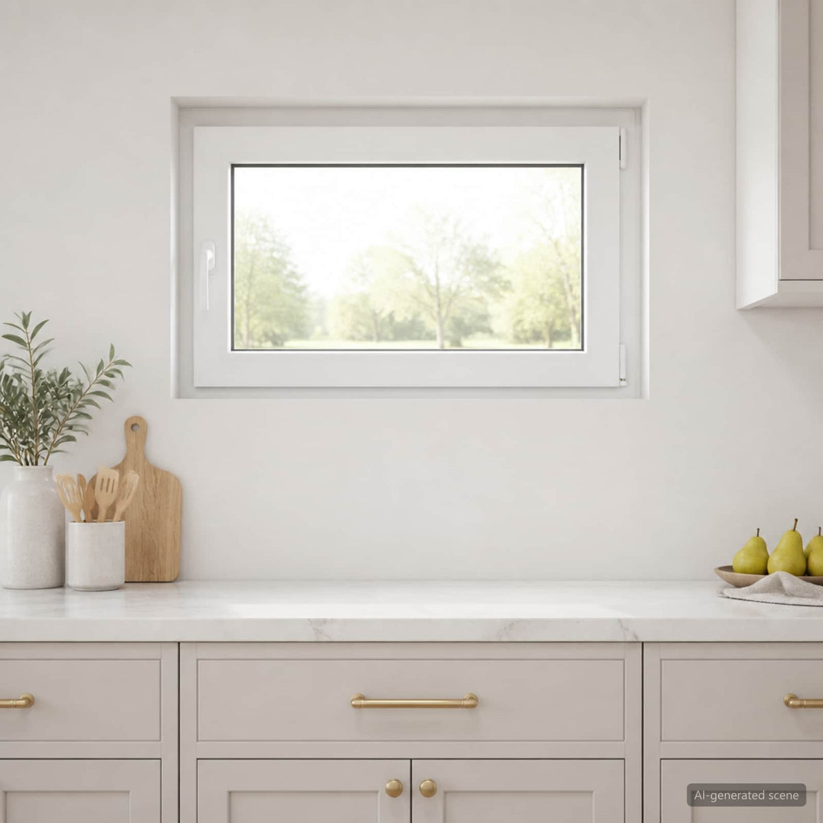 Παράθυρο Κάτω Στρώματος RISOR 50 x 55 εκ PVC και Γυαλί - Pakobazaar