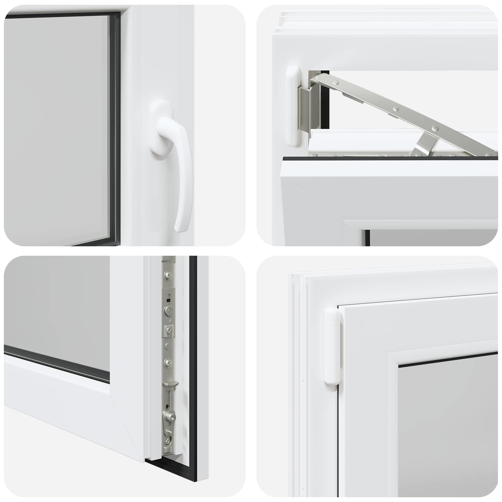 Παράθυρο Κάτω Στρώματος RISOR 100 x 55 cm PVC και Γυαλί - Pakobazaar