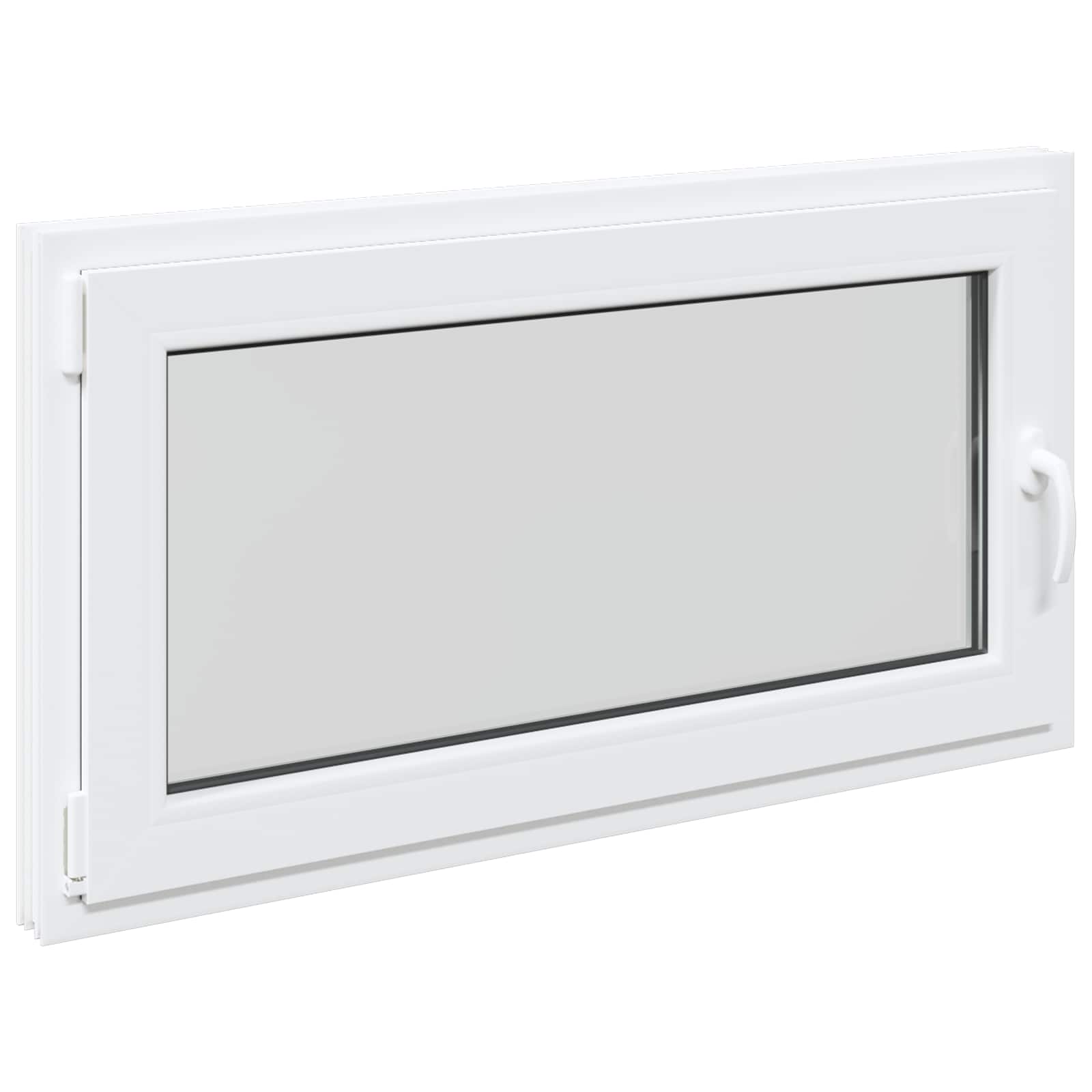 Παράθυρο Κάτω Στρώματος RISOR 110 x 55 εκ. PVC και Γυαλί - Pakobazaar