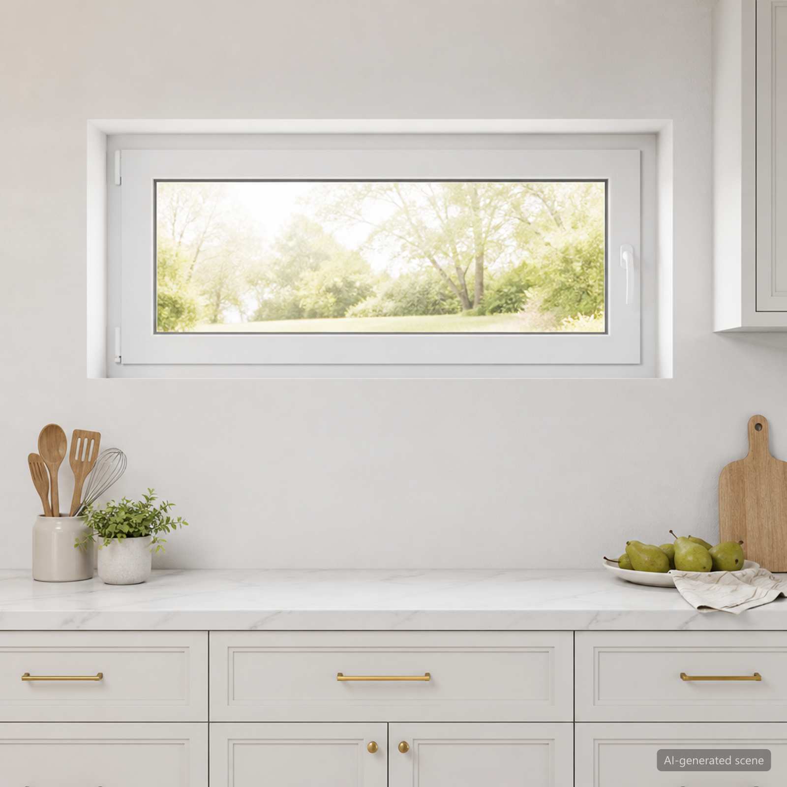 Παράθυρο Κάτω Στρώματος RISOR 50 x 55 εκ PVC και Γυαλί - Pakobazaar