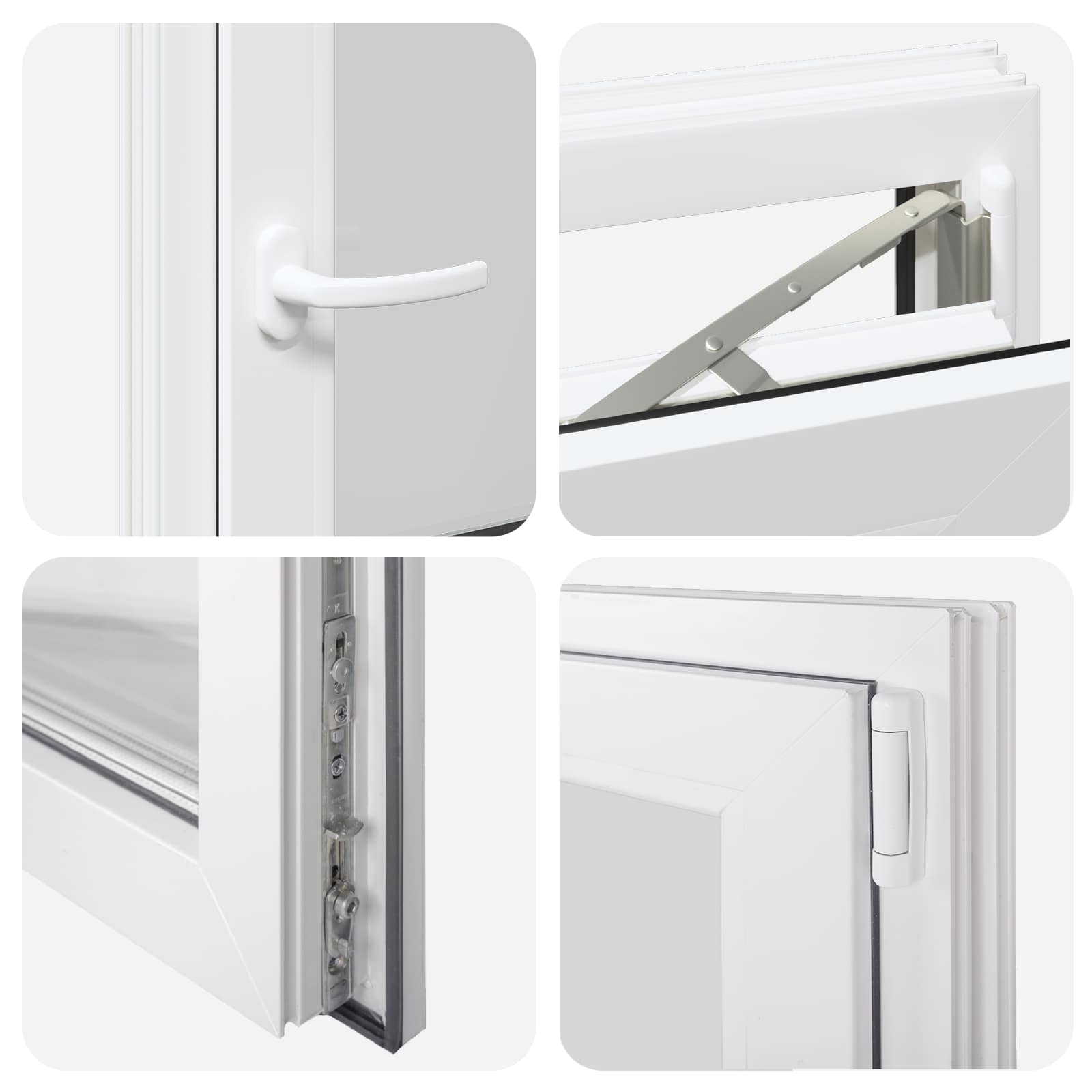 Παράθυρο Κάτω Στρώματος RISOR 40 x 80 cm PVC και Γυαλί - Pakobazaar