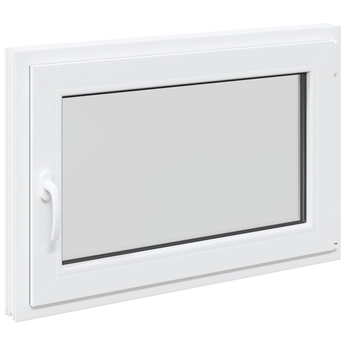 Παράθυρο Κάτω Στρώματος RISOR 95 x 50 εκ. PVC και Γυαλί - Pakobazaar