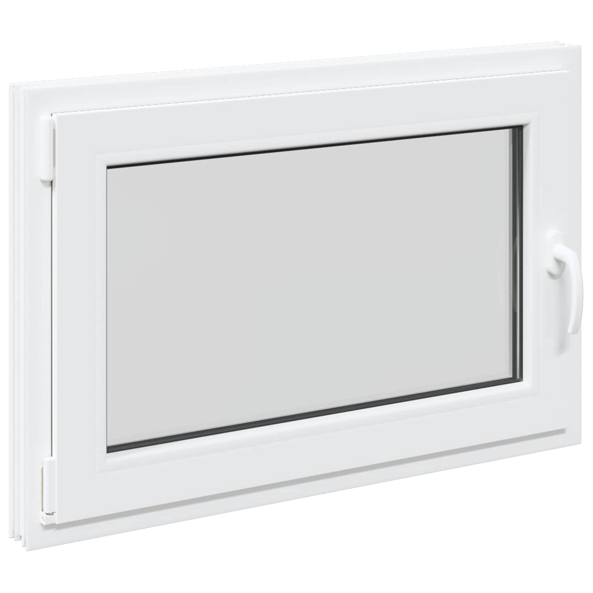 Παράθυρο Κάτω Στρώματος RISOR 95 x 50 εκ. PVC και Γυαλί - Pakobazaar