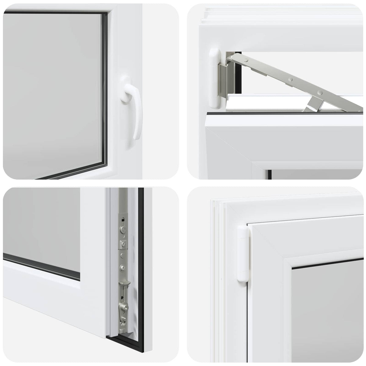 Παράθυρο Κάτω Στρώματος RISOR 120 x 50 cm PVC και Γυαλί - Pakobazaar