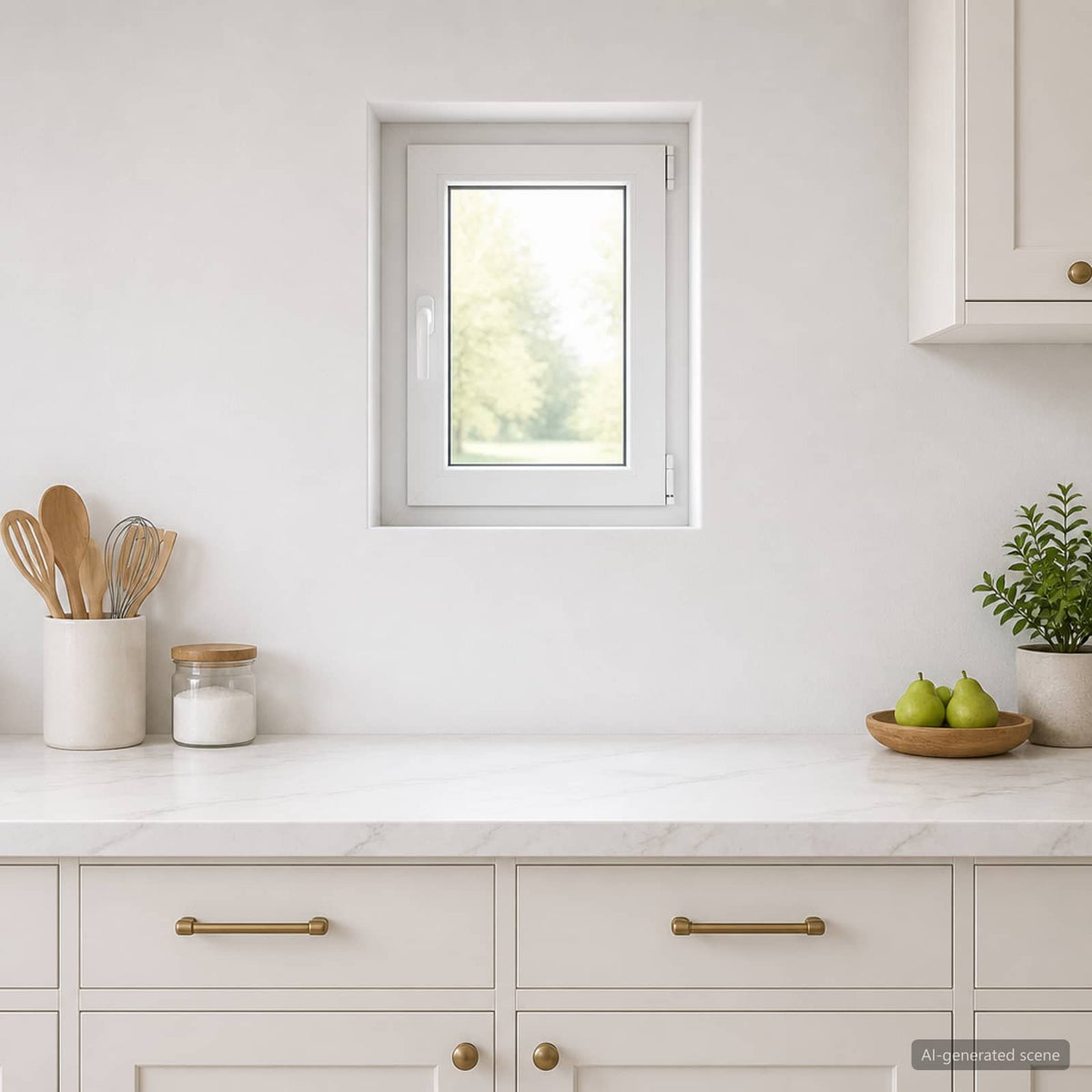 Παράθυρο Κάτω Στρώματος RISOR 50 x 55 εκ PVC και Γυαλί - Pakobazaar