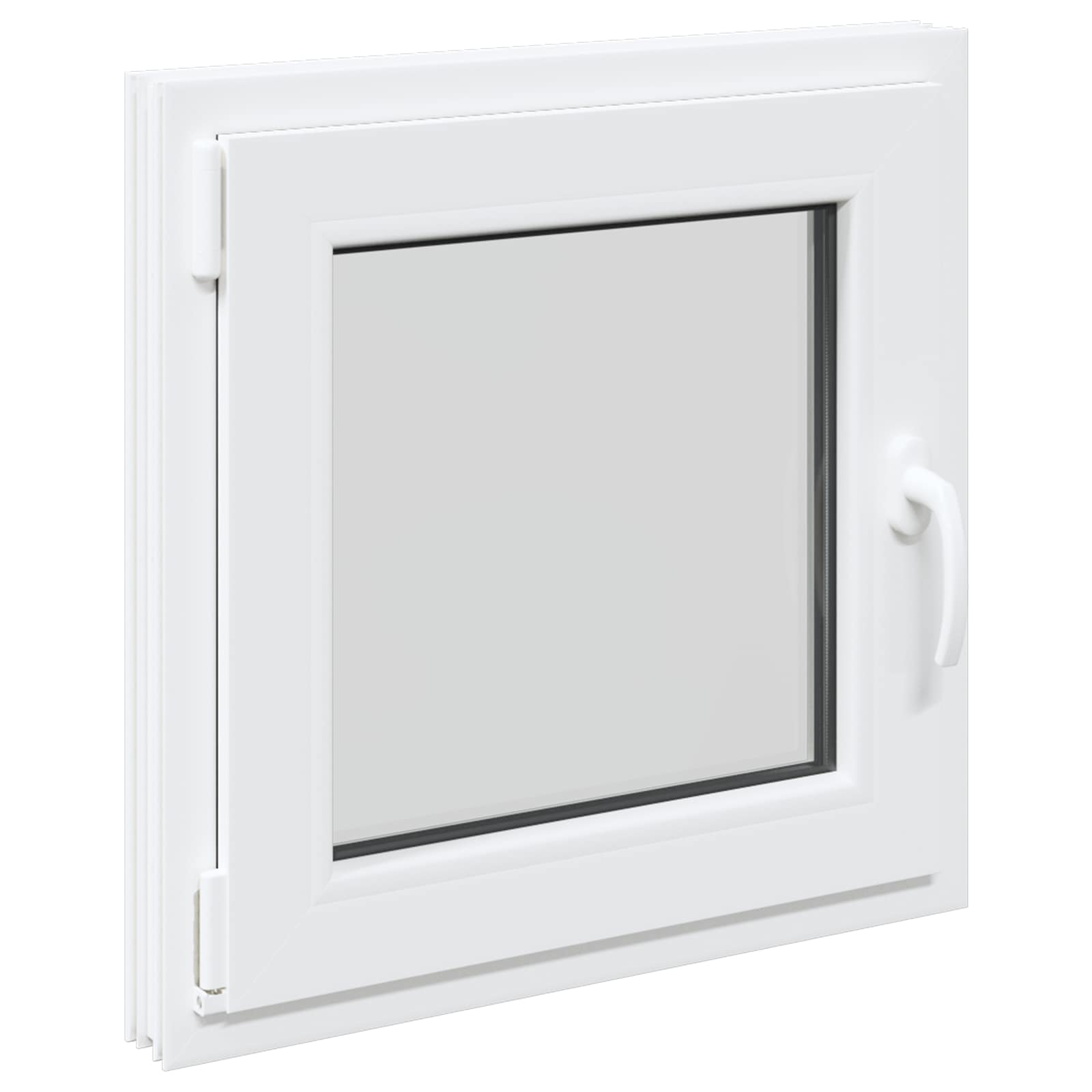 Παράθυρο Κάτω Στρώματος RISOR 55 x 55 εκ PVC και Γυαλί - Pakobazaar