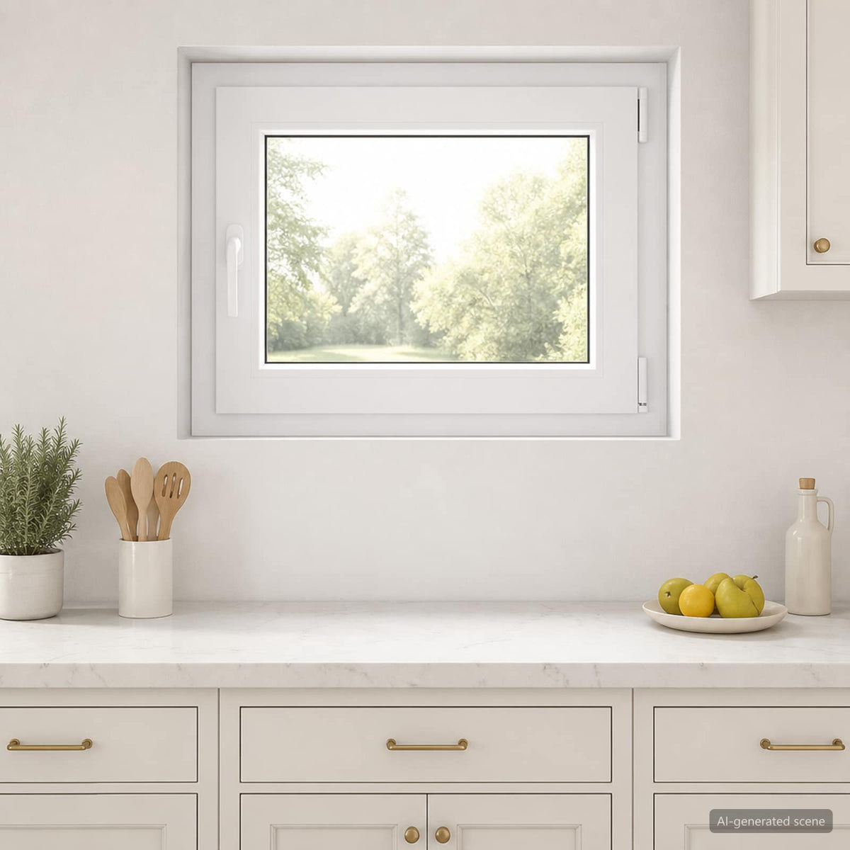 Παράθυρο Κάτω Στρώματος RISOR 50 x 55 εκ PVC και Γυαλί - Pakobazaar