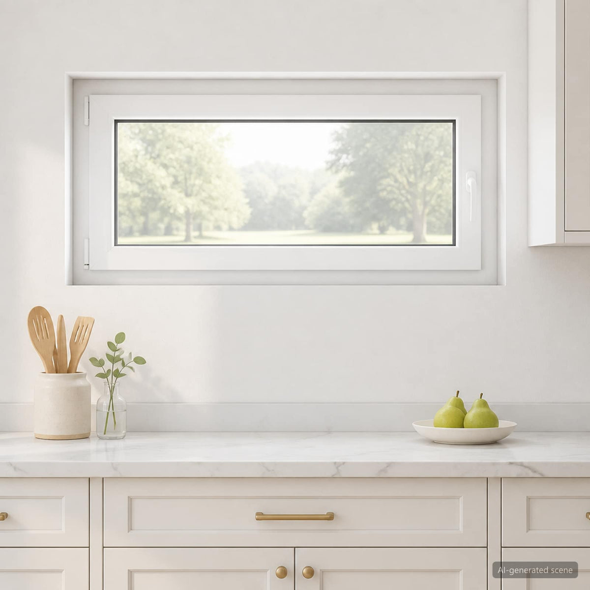 Παράθυρο Κάτω Στρώματος RISOR 50 x 55 εκ PVC και Γυαλί - Pakobazaar
