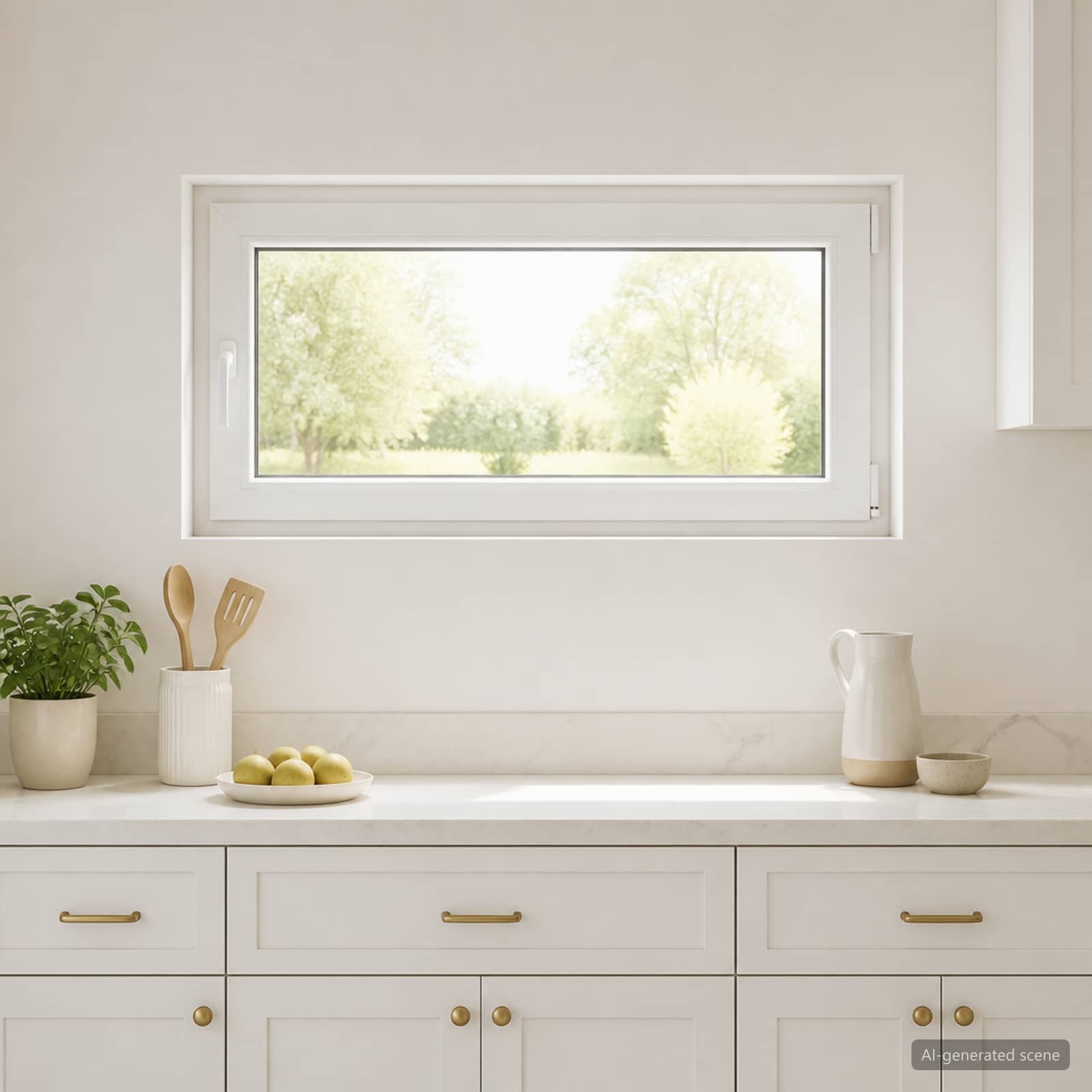 Παράθυρο Κάτω Στρώματος RISOR 110 x 55 εκ. PVC και Γυαλί - Pakobazaar