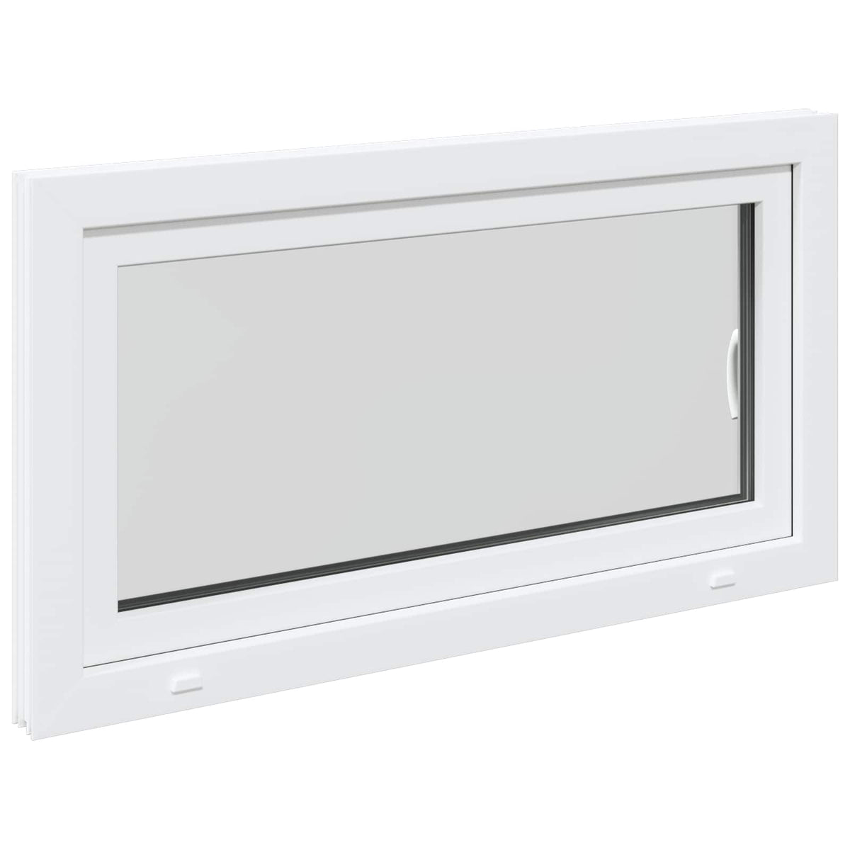 Παράθυρο Κάτω Στρώματος RISOR 110 x 55 εκ. PVC και Γυαλί - Pakobazaar