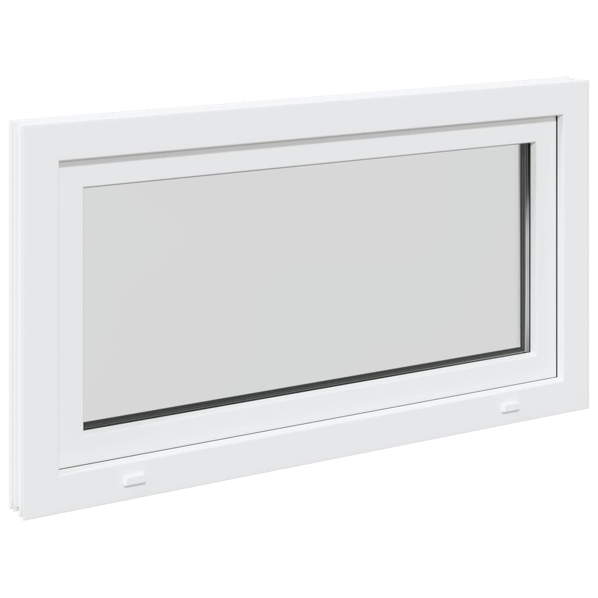 Παράθυρο Κάτω Στρώματος RISOR 110 x 55 εκ. PVC και Γυαλί - Pakobazaar