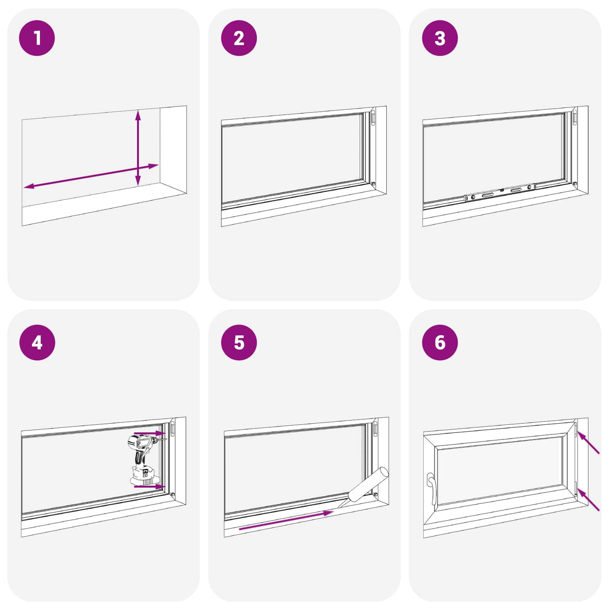 Παράθυρο Κάτω Στρώματος RISOR 50 x 55 εκ PVC και Γυαλί - Pakobazaar