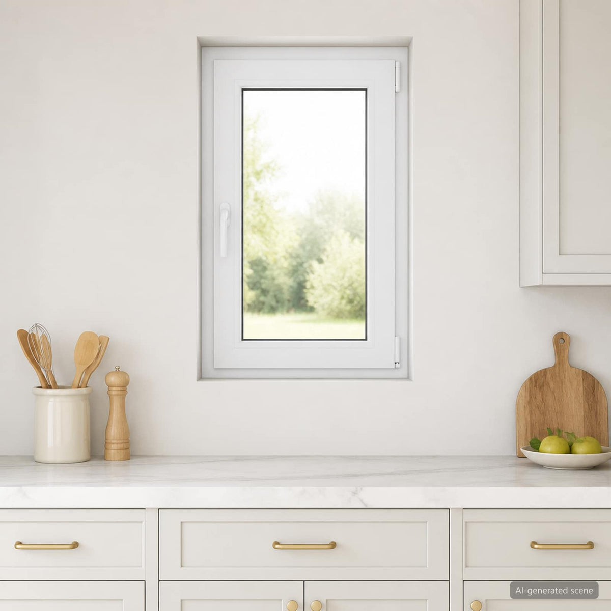 Εσωτερικό Χρώμα Παραθύρου Υπόγειου Λευκό RISOR 50 x 90 cm