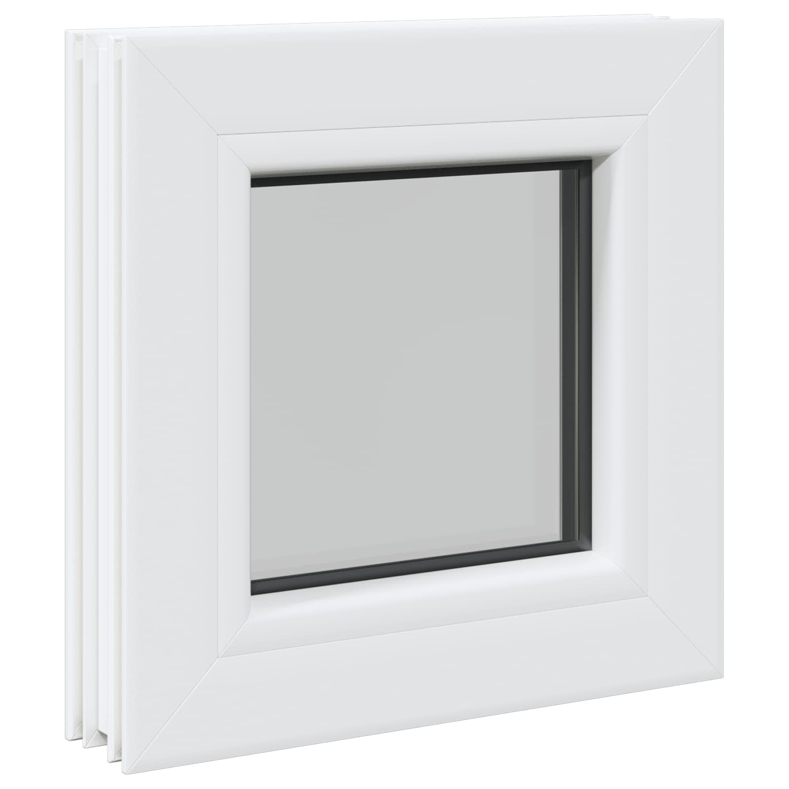 Παράθυρο Υπογείου RISOR 35 x 35 cm PVC και Γυαλί - Pakobazaar