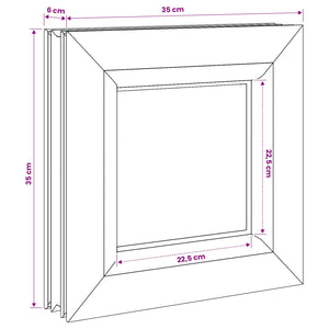 Παράθυρο Υπογείου RISOR 35 x 35 cm PVC και Γυαλί - Pakobazaar