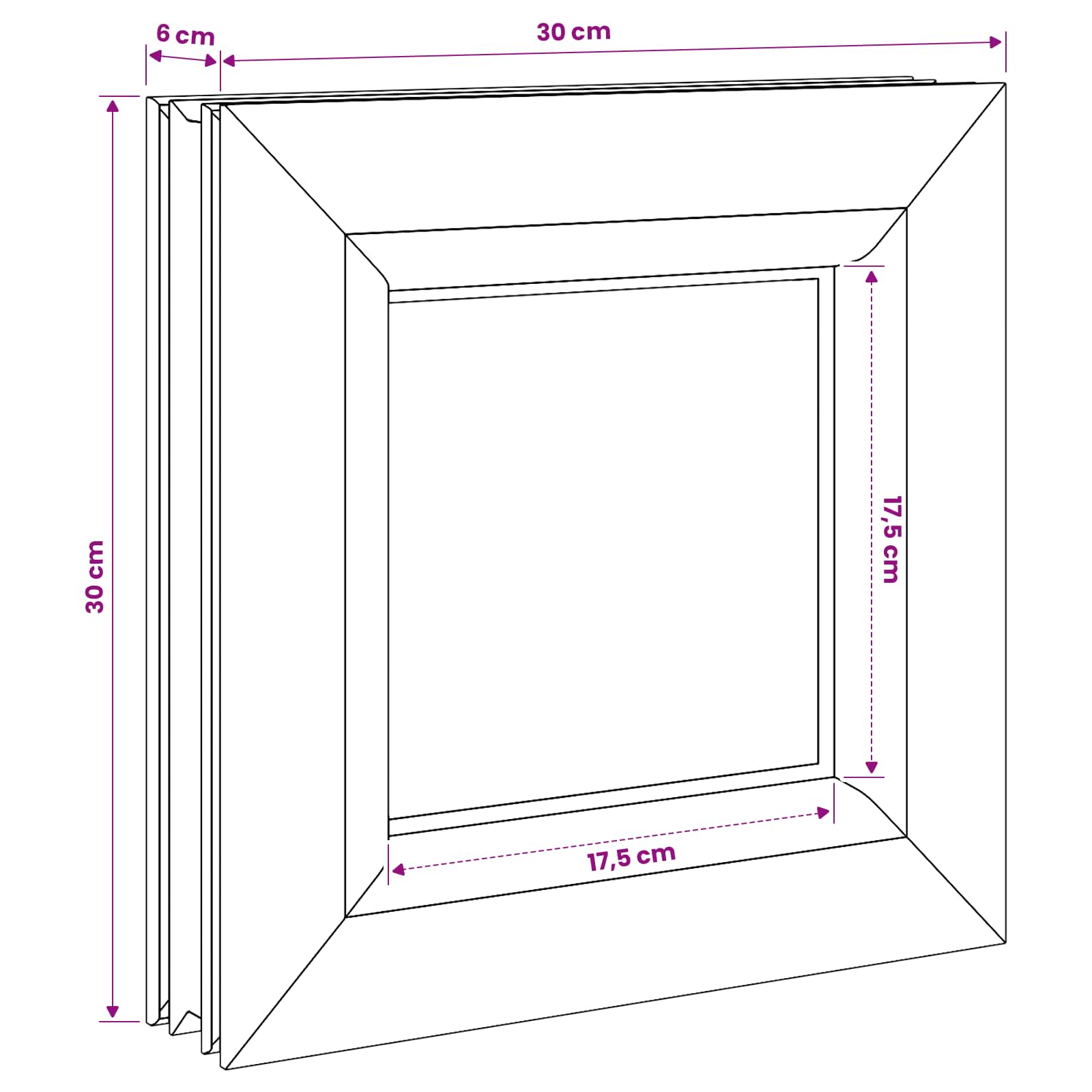 Παράθυρο Υπογείου RISOR 30 x 30 cm PVC και Γυαλί - Pakobazaar