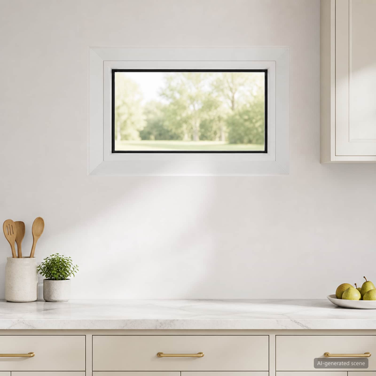 Παράθυρο Υπογείου RISOR 50 x 35 cm PVC και Γυαλί - Pakobazaar