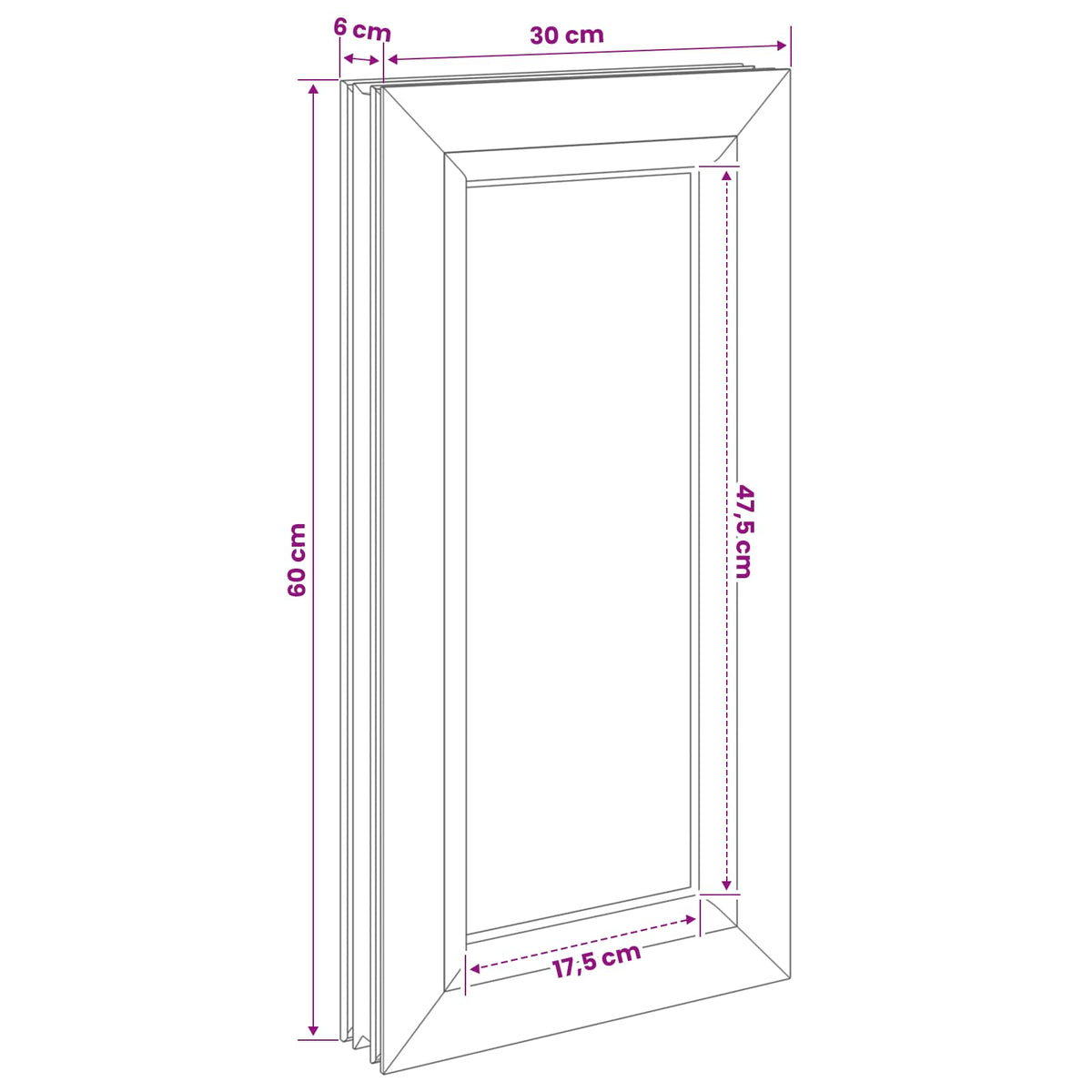 Παράθυρο Υπογείου RISOR 30 x 60 cm PVC και Γυαλί - Pakobazaar
