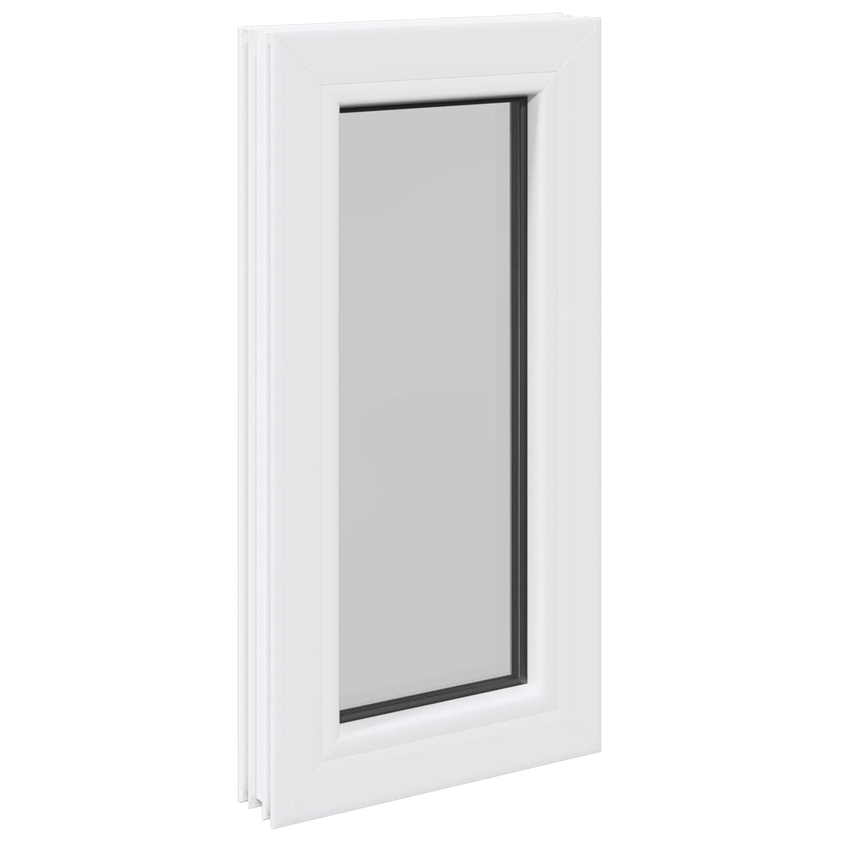 Παράθυρο Υπογείου RISOR 35 x 70 εκ PVC και Γυαλί - Pakobazaar