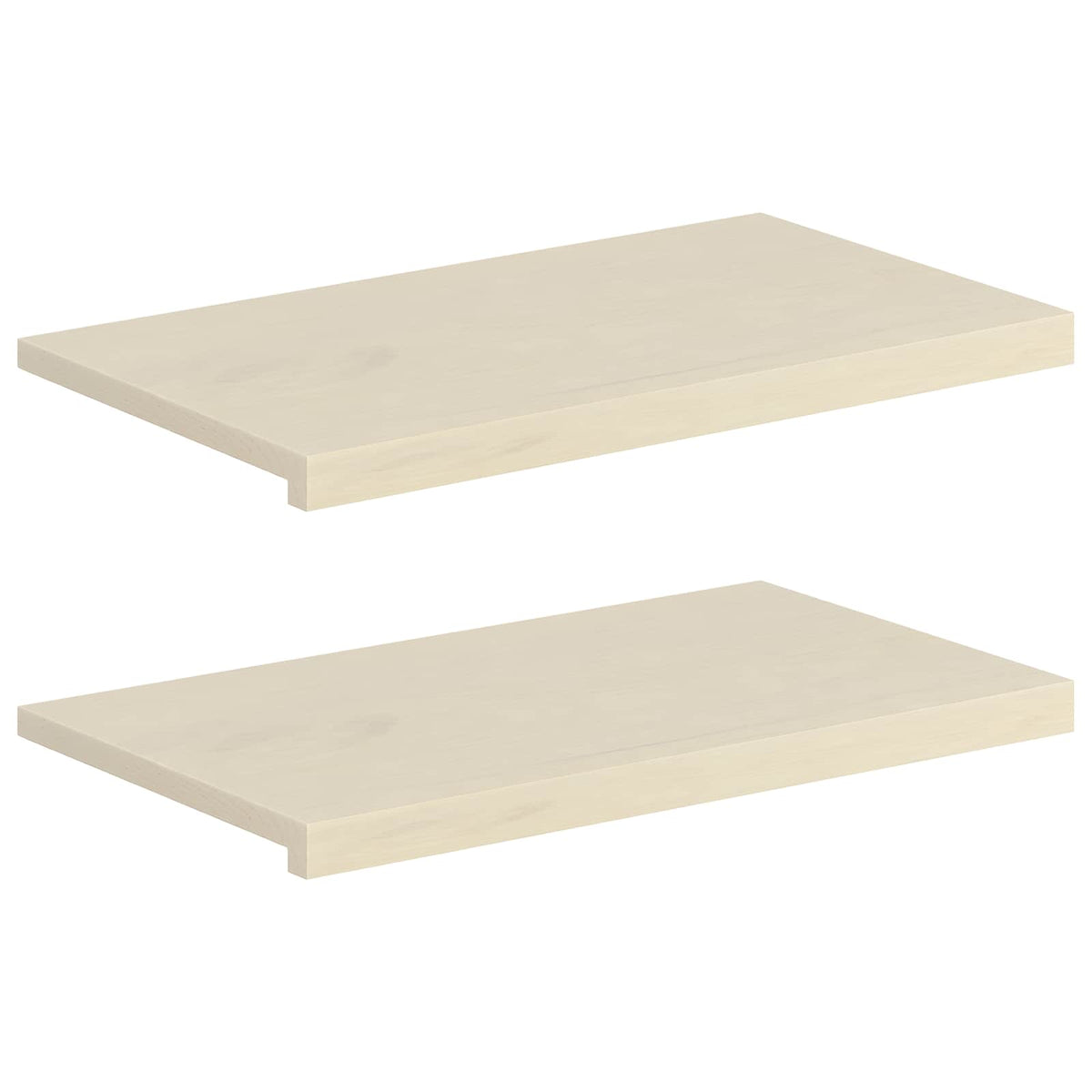 Παράθυρα 2 τμχ. Λευκό 70 x 30 x 2 cm Στερεό Ξύλο Δρυός