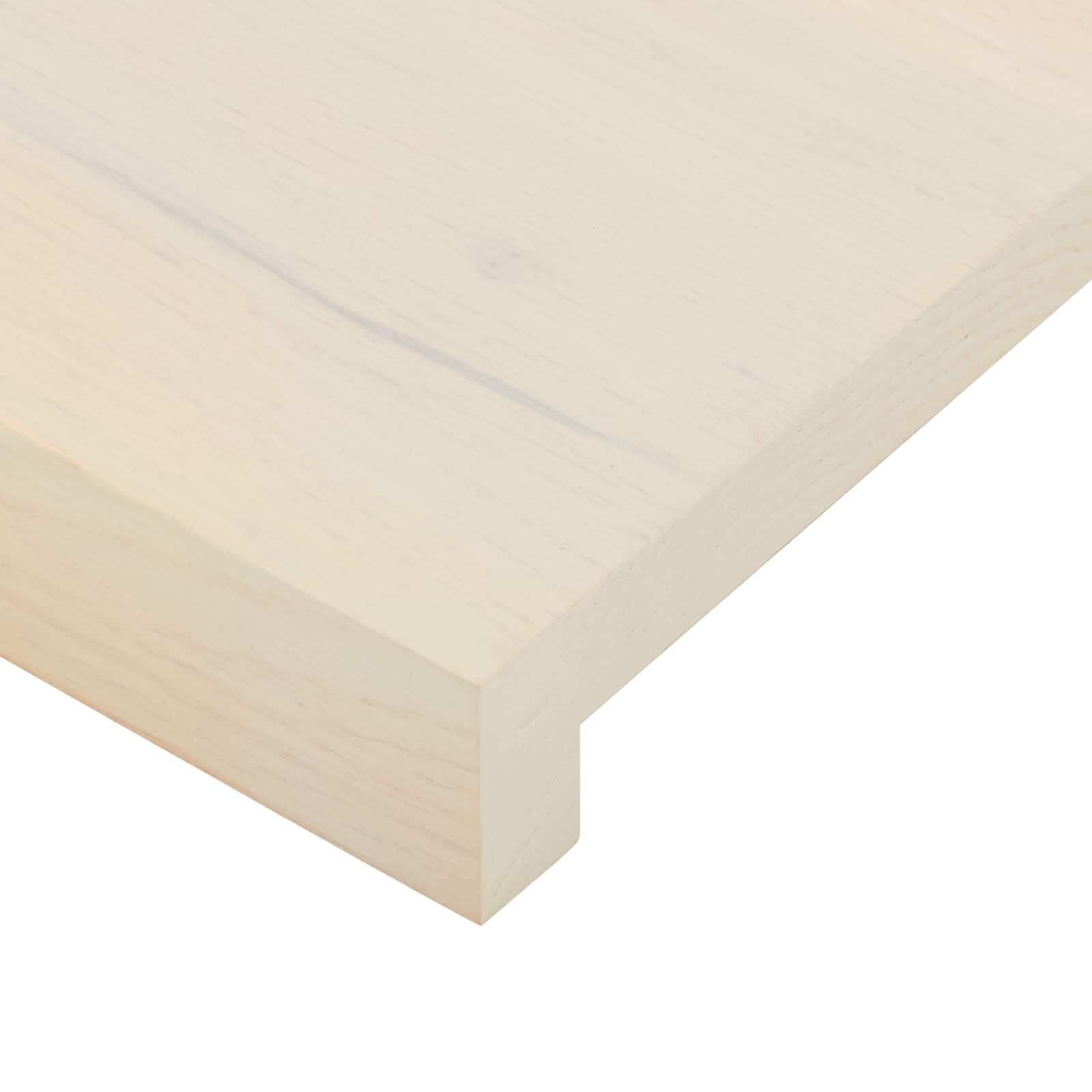 Παράθυρα 2 τμχ. Λευκό 120 x 40 x 2 cm Στερεό Ξύλο Δρυός - Pakobazaar