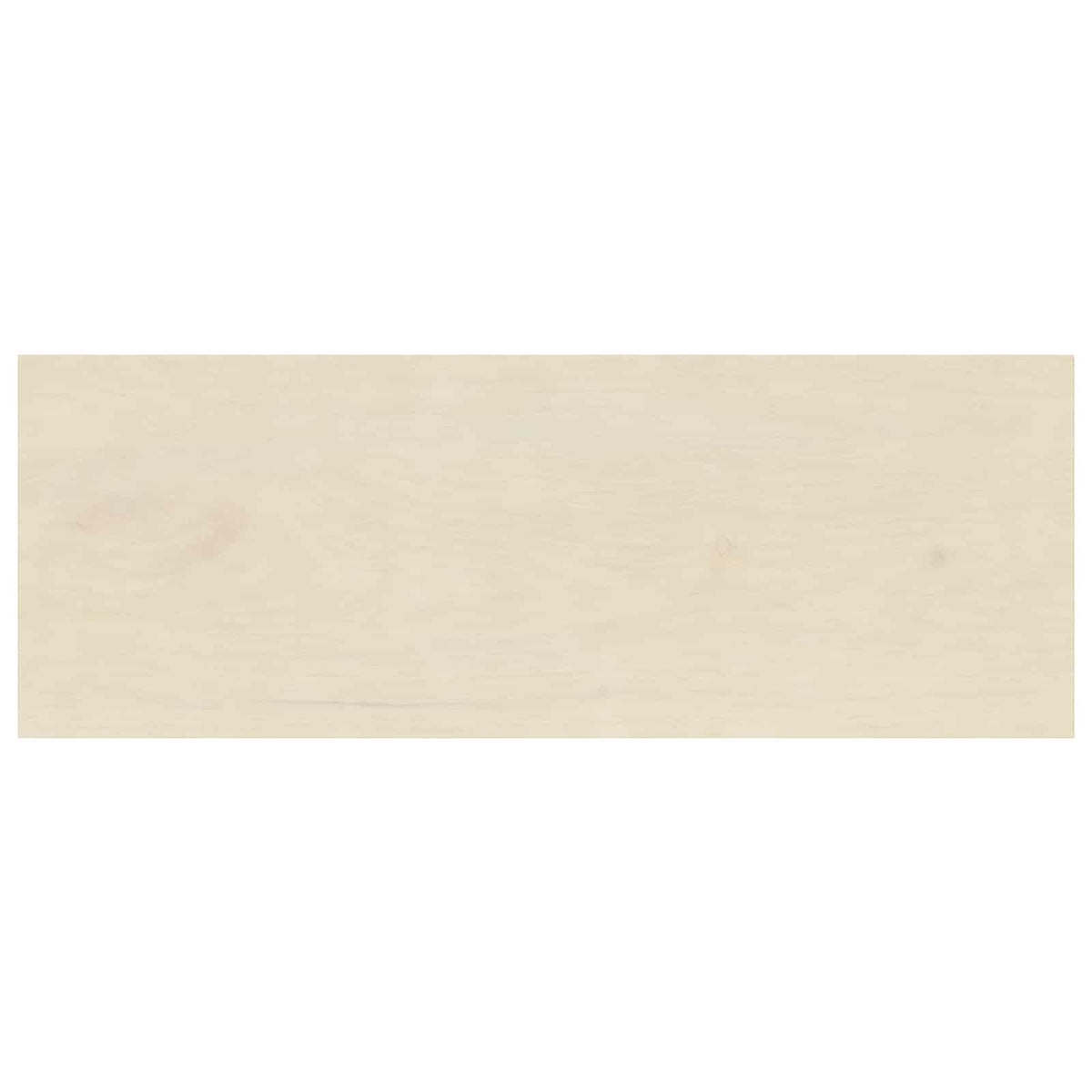 Παράθυρα 2 τμχ. Λευκό 120 x 40 x 2 cm Στερεό Ξύλο Δρυός - Pakobazaar