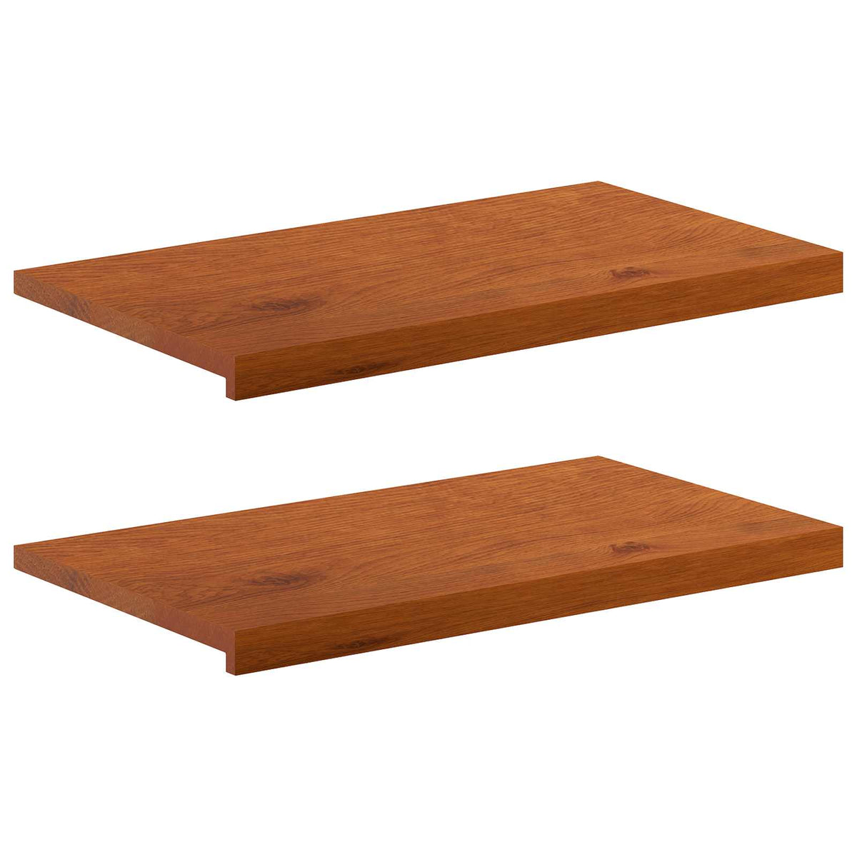 Παράθυρα 2 τμχ. Καφέ 80 x 40 x 2 cm Στερεό Ξύλο Δρυός
