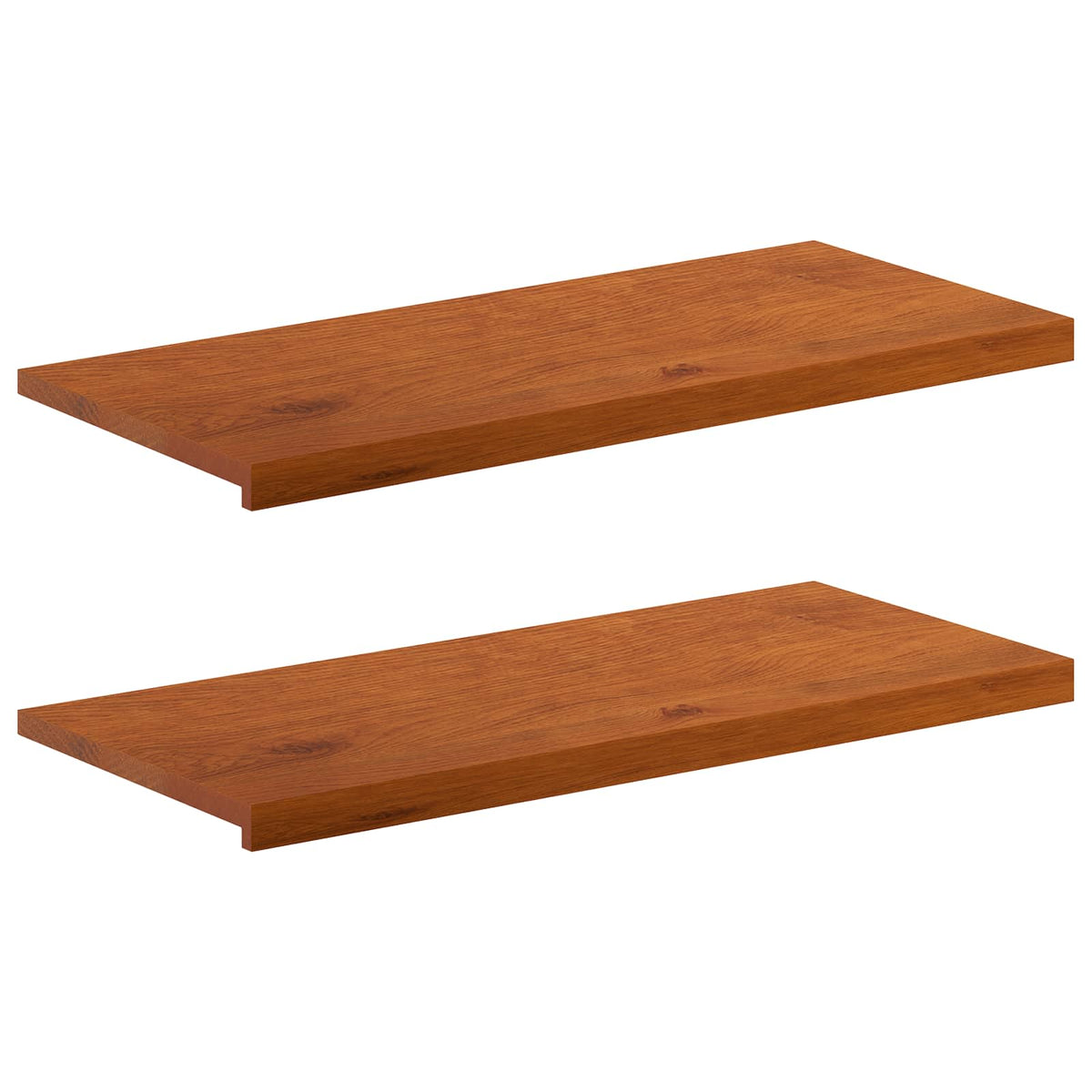 Παράθυρα 2 τμχ. Καφέ 90 x 40 x 2 cm Στερεό Ξύλο Δρυός - Pakobazaar