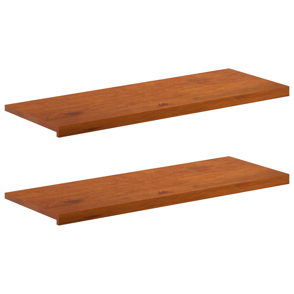 Παράθυρα 2 τμχ. Καφέ 120 x 40 x 2 cm Στερεό Ξύλο Δρυός